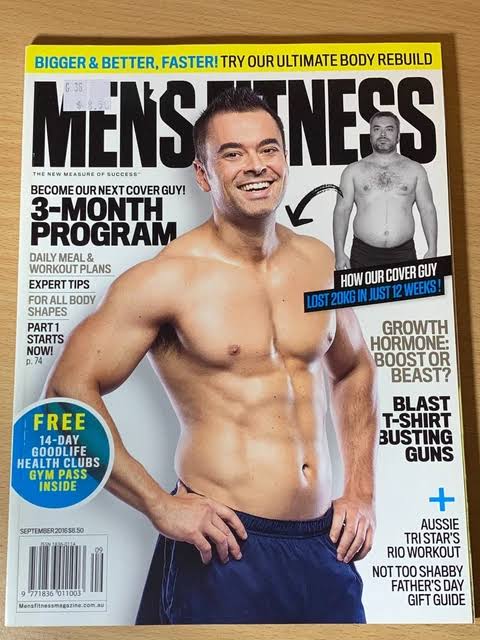 Paul Ude on the cover of Australian Men’s Fitness, September 2016.